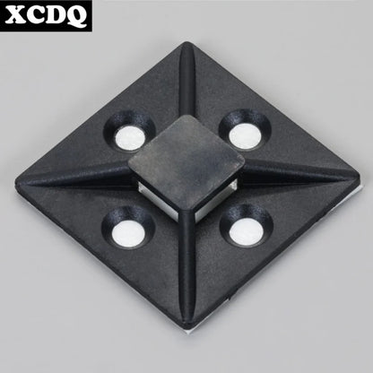 100 Stück selbstklebende Nylon-Kabelbinderhalter, Kabelbinder, fester Sitz, PA66, Kunststoff-Kabelklemmen, 3 m, 1600 t, stark klebende Kabelbinderhalterung