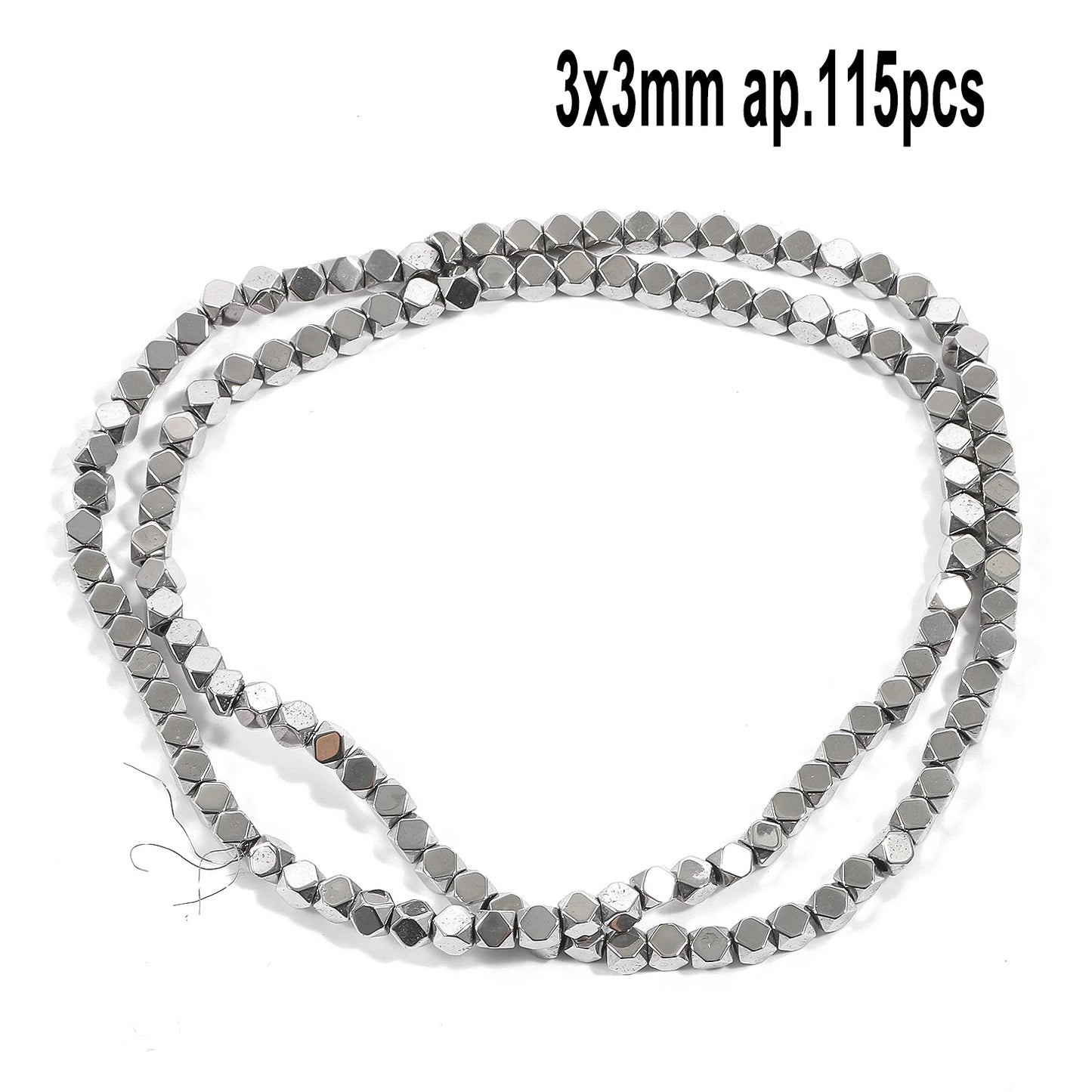 Großhandel AAA Rhodium Hämatit Perlen Charms Herz Stern Rohr Facettierte Runde Unregelmäßige Geometrische Form Perlen Für Schmuck Machen