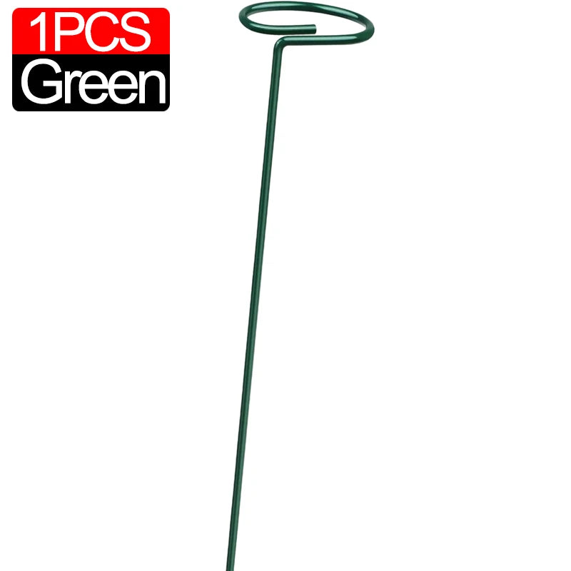35/45/55 cm Gartenstütze Pfahlring Metall Gartenpflanzenstütze Einzelstamm Strauchhalter für Pflanzen Rose Blumen Gemüse Rebe