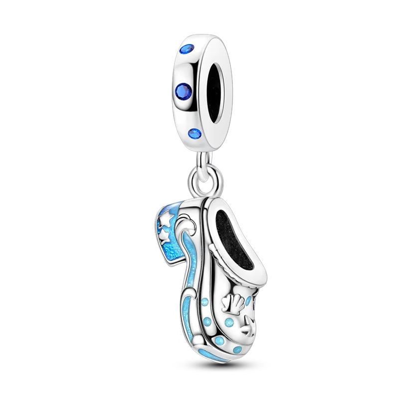 Original-Charm-Perle aus 925er-Sterlingsilber mit eingelegtem Zirkonium, Schleife, Liebesherz, Ballon-Anhänger, passend für Armbänder, DIY-Schmuckmarkierung