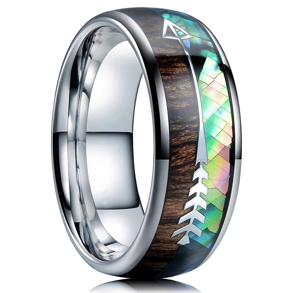 Mode Wikinger Baum des Lebens Edelstahl Abalone Muschel ringe für Männer Odin Norse Wikinger Runen ringe Retro Amulett Schmuck Geschenk