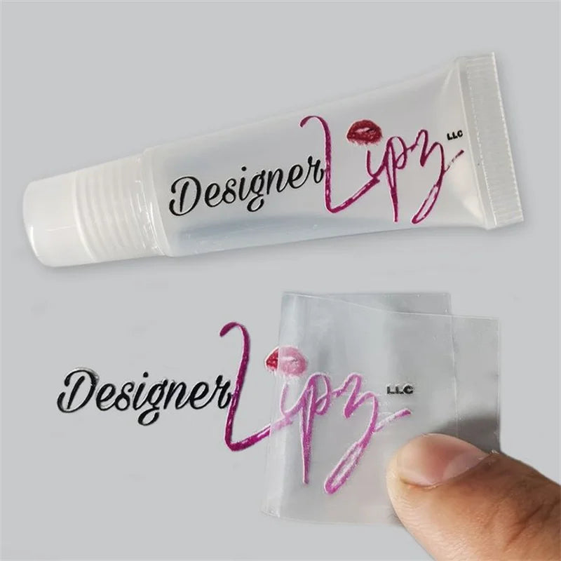 100 Stück permanent klebende, vielseitig einsetzbare, wasserfeste, waschbare Produktverpackungsetiketten, Abziehbilder, UV-Vinyl-Transferaufkleber, Etikett