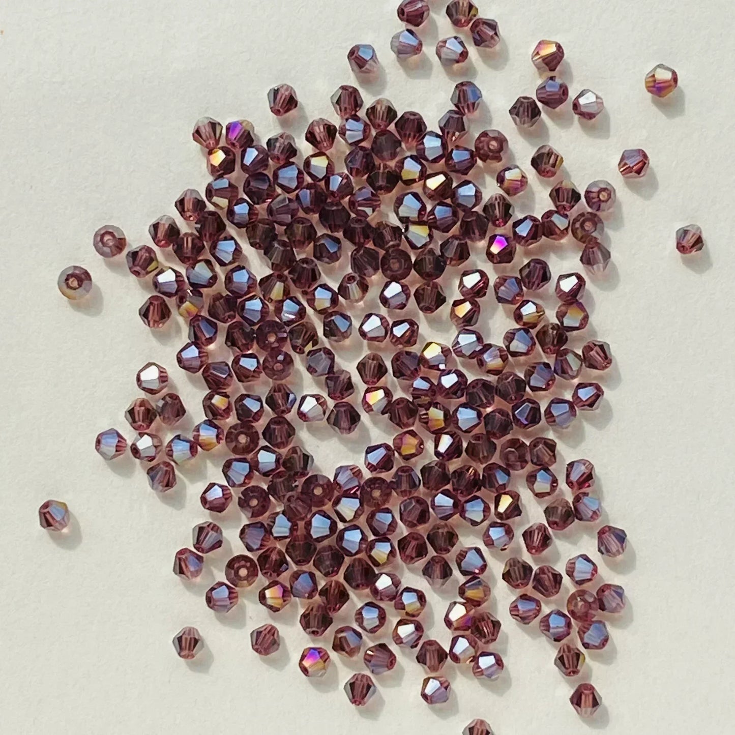 100pcs 4mm glänzende facettierte österreich Kristall perlen Bicone Perlen lose Spacer Perlen für Schmuck machen DIY Armband Halskette Anhänger