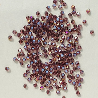 100pcs 4mm glänzende facettierte österreich Kristall perlen Bicone Perlen lose Spacer Perlen für Schmuck machen DIY Armband Halskette Anhänger