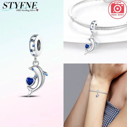 Heißer Verkauf 925 Sterling Silber Ozean Welt Serie Meeresschildkröte Seestern Kleine Krabbe Krake Charms Bead Fit 925 Armband DIY Schmuck