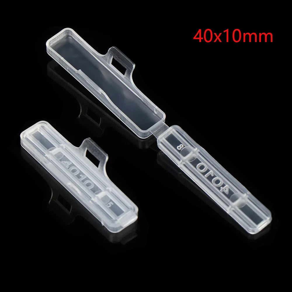 50PCS Display Identifikation Box Kabelbinder Marker Tag Wasserdichte Transparente Kabel Zeichen Karten Label