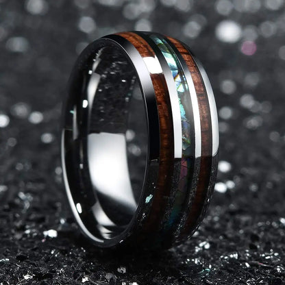 Mode Wikinger Baum des Lebens Edelstahl Abalone Muschel ringe für Männer Odin Norse Wikinger Runen ringe Retro Amulett Schmuck Geschenk