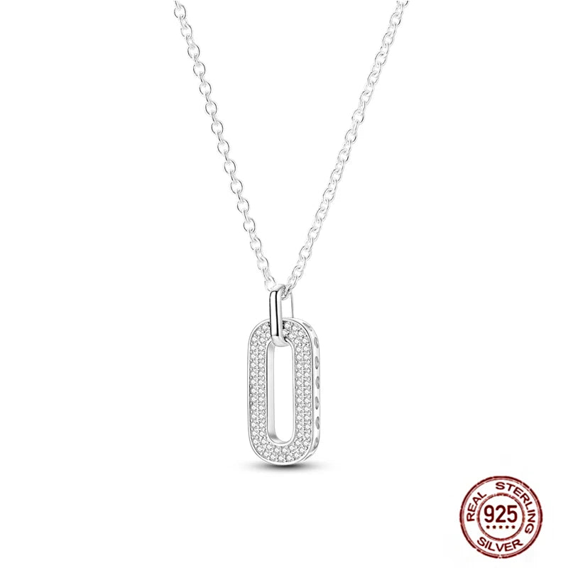 925 Sterling Silber blau Teufel Augen Palme Original Halskette Einhorn überlappen runde funkelnde Anhänger für Frauen Luxus Schmuck Geschenk