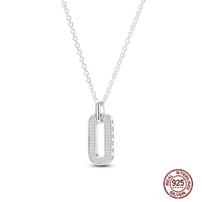 925 Sterling Silber blau Teufel Augen Palme Original Halskette Einhorn überlappen runde funkelnde Anhänger für Frauen Luxus Schmuck Geschenk