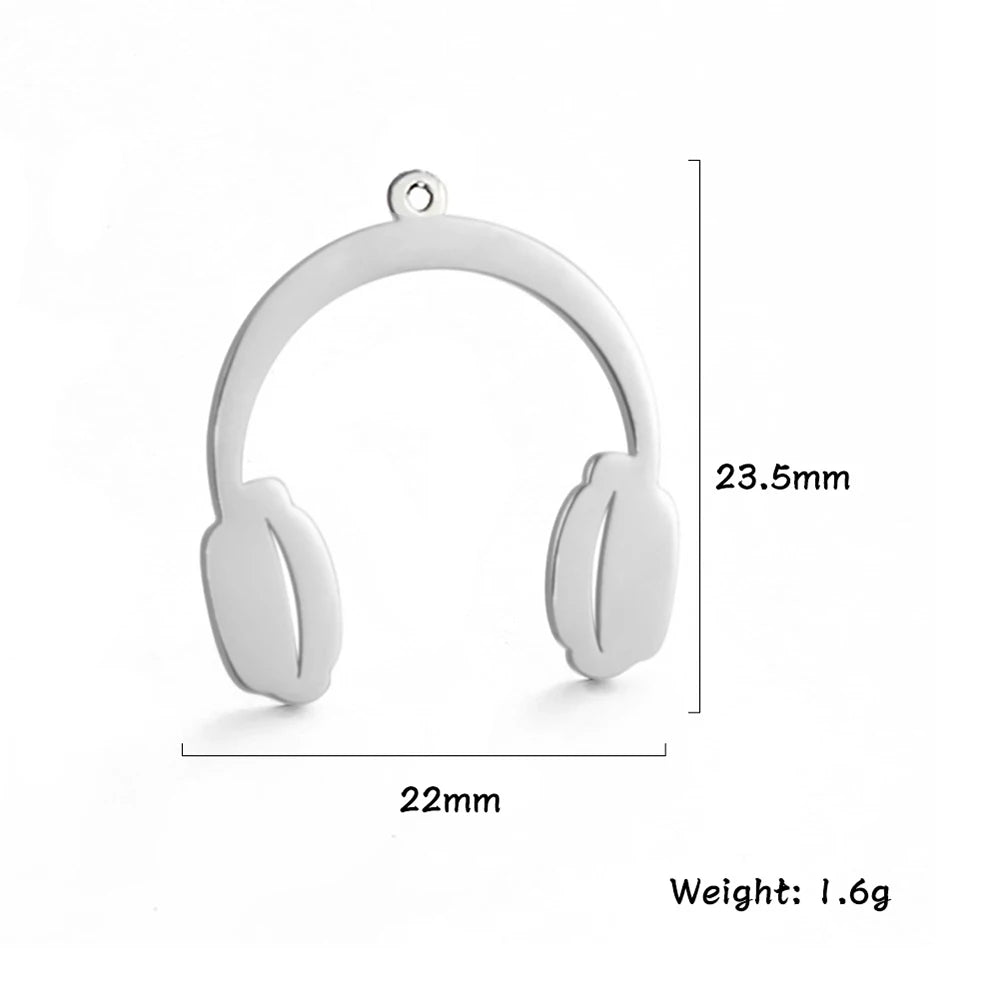 Teamer 5 teile/los Musik Note Musical Instrument Anhänger Edelstahl Charms Für Halskette Armband Herstellung Von Schmuck Großhandel Neue