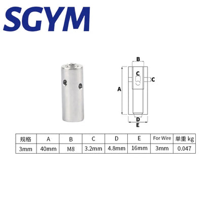 SGYM 20Pcs Grüne Wand Edelstahl Naben Draht Spalier Kits für Klettern Pflanzen Spalier Draht Naben für 3mm draht Seil Kabel