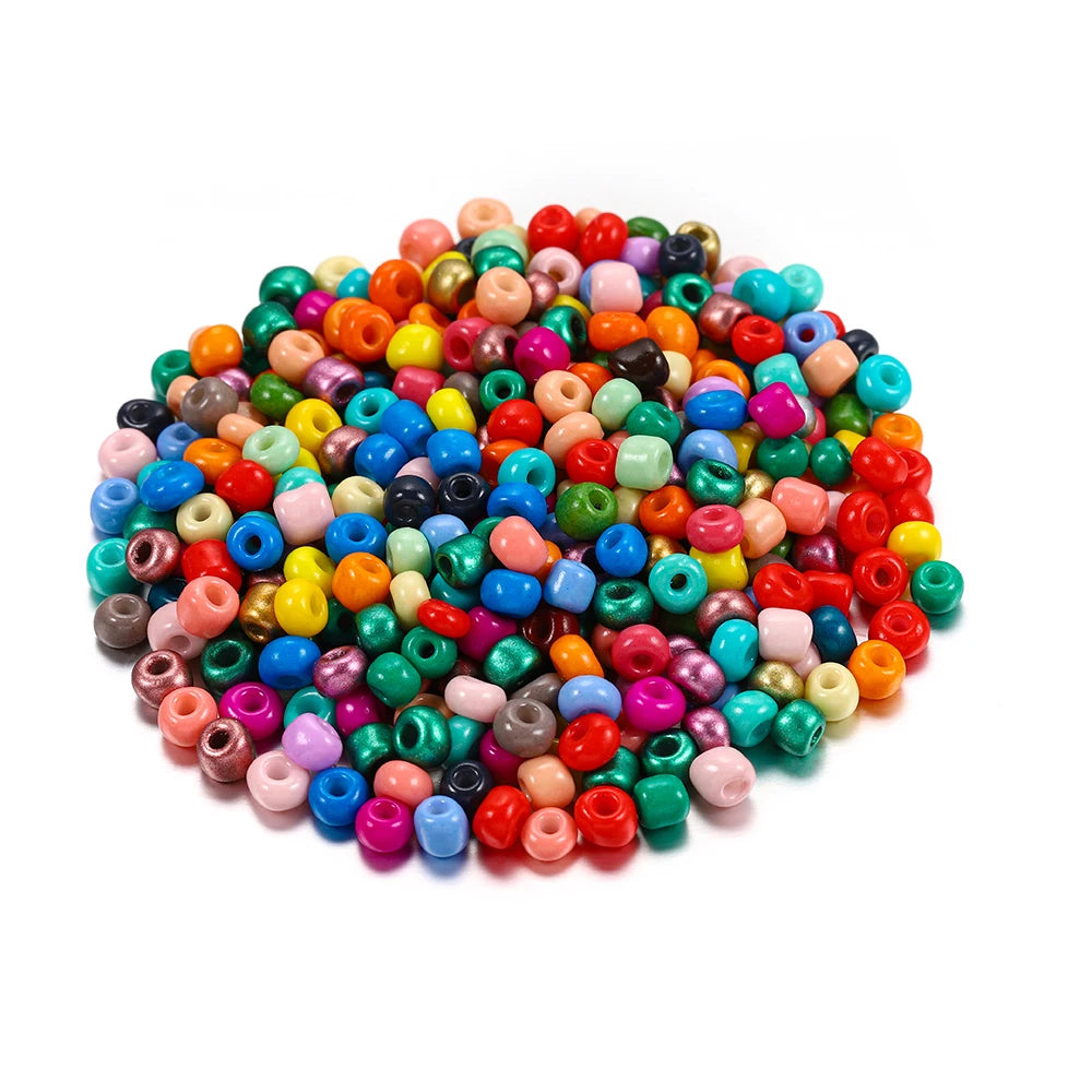 300/600 Stück 3/4 mm Charm-Glasperlen, tschechische Rocailles, kleine runde lose Perlen für DIY-Schmuckherstellung, Ohrringe, Armbänder, Großhandel