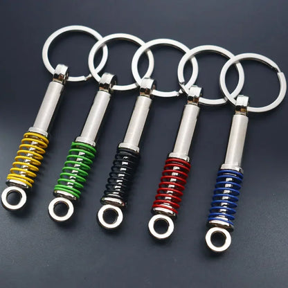 Mini Zink-legierung Auto Teile Schlüsselanhänger Simulierte Geschwindigkeit Getriebe Absorber Motor Kolben Anhänger Auto Schlüssel Halter Schlüsselring Nette Männer Geschenk