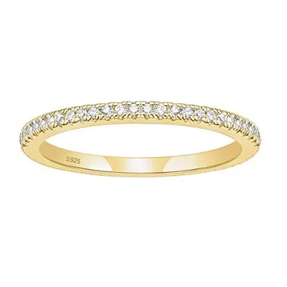 Trumium 2 mm echtes S925-Sterlingsilber, Ehering, Zirkonia, volle Ewigkeit, stapelbar, Verlobungsringe für Frauen und Mädchen, Geschenke