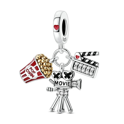 Flugzeug-Charm, 925er Silber, Original-Zirkon, Kleeblatt, Avocado, Charms, Perle, passend für Armbänder, DIY-Schmuck für Frauen, Hochzeitstag, Geschenk