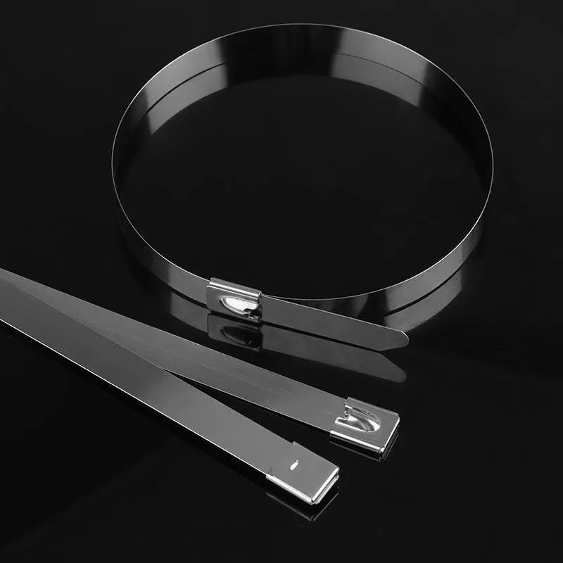 Selbstsichernde Kabelbinder aus Metall im Großhandel, wiederverwendbar, robust, für Kabelbinder, Organizer, multifunktionaler Kabelbinder aus Edelstahl