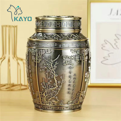 Container for ashes, coffin box, urns for human ashes, pet memorial keepsake, metal urns, urns for cremation, urns for small animals, burial