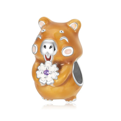 Tier-Serie, 925er-Sterlingsilber, Qualle, Pfau, Schildkröte, Kaninchen, Frosch, Charm, passend für DIY-Armbänder, Halsketten, Geschenke für Kinder