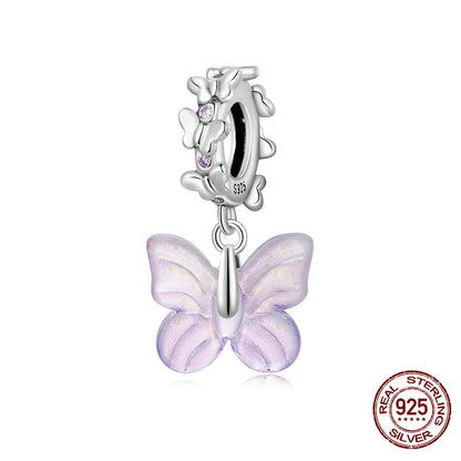 WOSTU Echt 925 Sterling Silber Herz Perlen Blume Retro Muster Charms Anhänger Fit Original DIY Armband Halskette Silber Schmuck