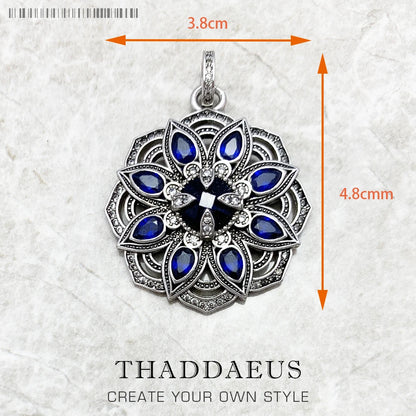 Amulett Magische Glück Symbol Baum Blume Karma Whell Sonne Vogel Schmetterling Anhänger Schmuck 925 Sterling Silber Geschenk Für Frauen Männer