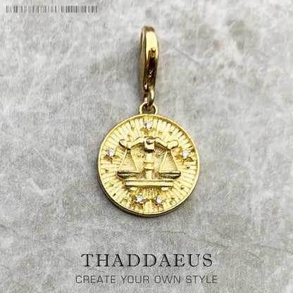 Charm-Anhänger Widder Stier Zwillinge Krebs Löwe Jungfrau Waage Skorpion Sgr Cap Aqu Fische Sternzeichen Vintage Geschenk 925er Sterlingsilber