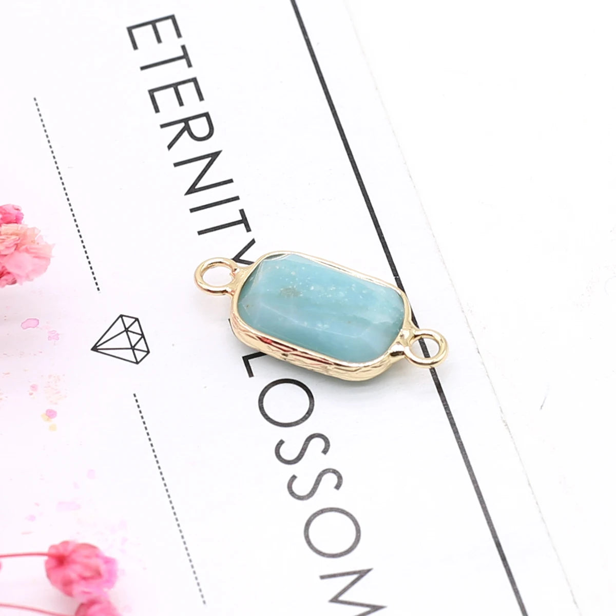 Multishape Natürliche Amazonites Anhänger Charms Natürliche Blaue Stein Stecker für Die DIY Jewerly Halskette Armband Zubehör