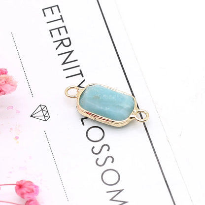 Multishape Natürliche Amazonites Anhänger Charms Natürliche Blaue Stein Stecker für Die DIY Jewerly Halskette Armband Zubehör