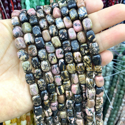 Natürliche Stein 8x12MM Unregelmäßige Raw Grün Taiwan Jade Jaspis Lose Spacer Perlen für Schmuck Machen Diy Armband zubehör 15''