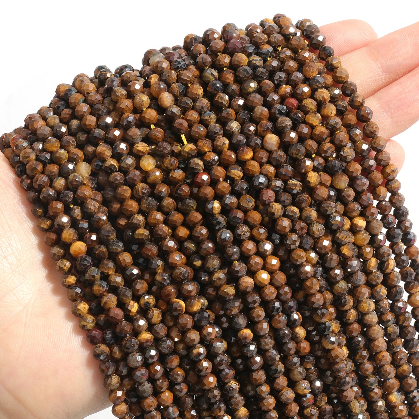 2 3 4mm 15" natürliche afrikanische Smaragdperle kleine facettierte Steine runde lose Steinperlen für DIY Armband Halskette Schmuckherstellung