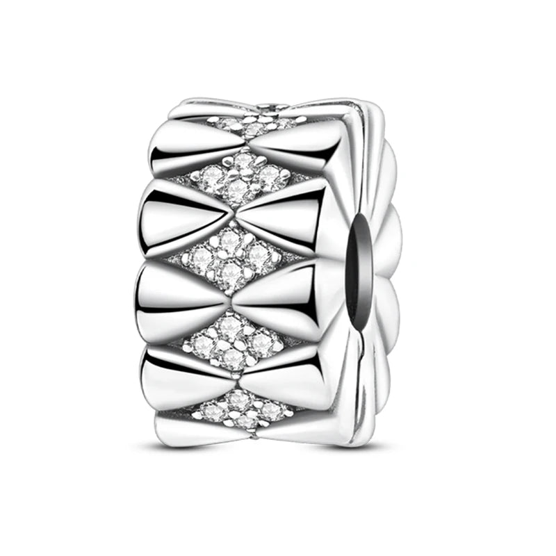 Heißer Verkauf Charms Perlen 925 Sterling Silber Farbe Bogen Kreuz Lebensbaum Perlen Fit DIY Original Armreif Charme Anhänger Schmuck