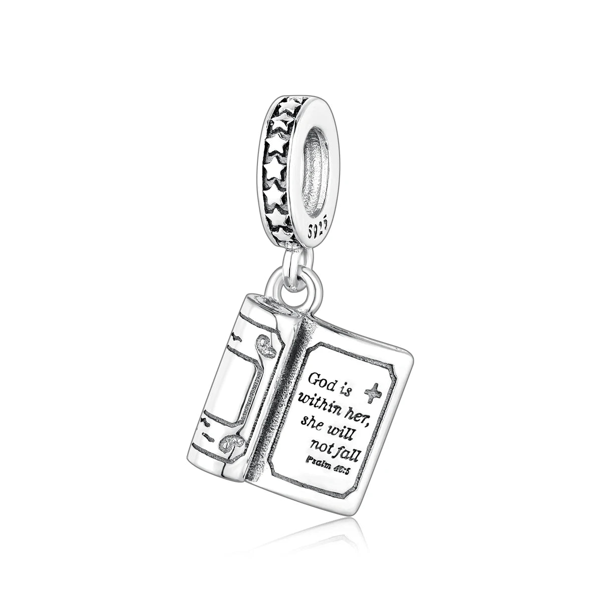 Funkelnde Edelsteinperlen aus 925er-Sterlingsilber mit eingelegten Edelsteinen und baumelnder Charm mit unendlichem Knoten, passend für Schlangenarmband, Boutique-Halskette, schönes Geschenk