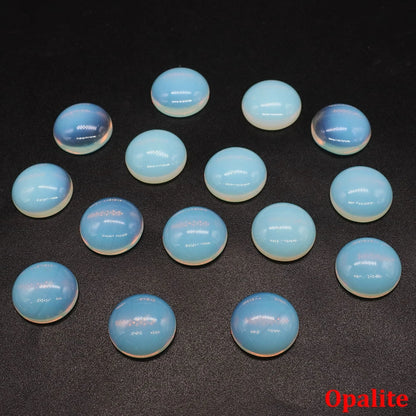5 teile/los Natürliche Stein Cabochon Spacer 6 8 10 12 14 16 18 20 25mm Runde Cabochons Cameo für DIY Schmuck Zubehör