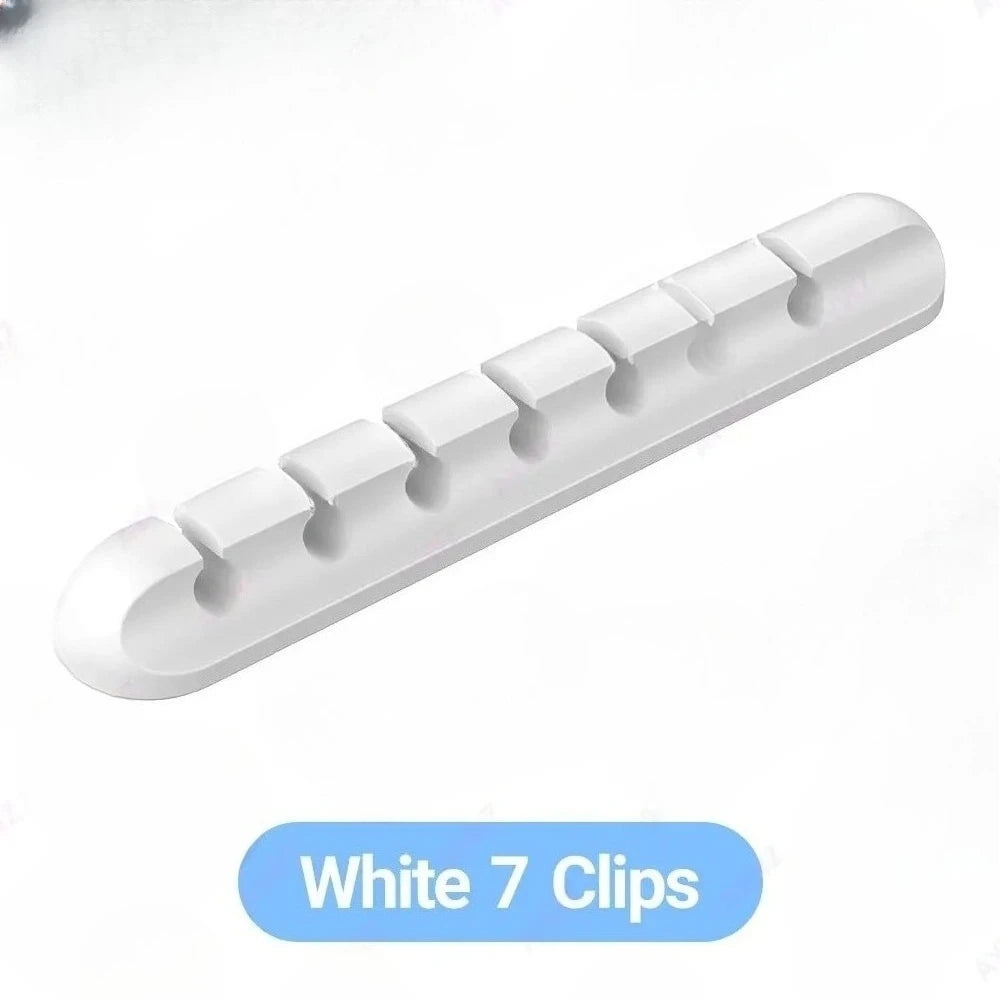 Großhandel Clips Kabelhalter für MouseHeadphone Kabel Organizer Kabel Organizer Silikon USB Kabel Wickler Desktop Tidy Management