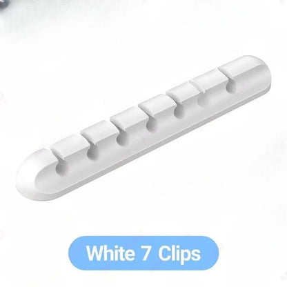 Großhandel Clips Kabelhalter für MouseHeadphone Kabel Organizer Kabel Organizer Silikon USB Kabel Wickler Desktop Tidy Management