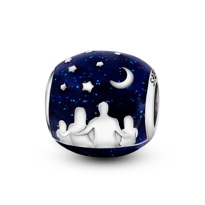 Charm-Perle aus 925er-Sterlingsilber, Mutter-Geschenk, Mutter, Liebe, glückliche Familie, baumelnd, passend für Original-Armreif, Halskette, DIY-Schmuck