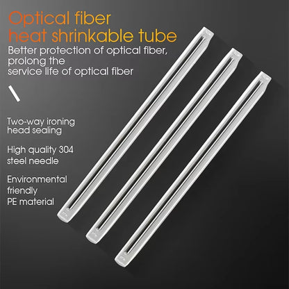 1000 Stück Schrumpfspleißschutz 40/45/60 mm FTTH Glasfaser-Werkzeugrohr Schutzhülsen Schrumpfschläuche