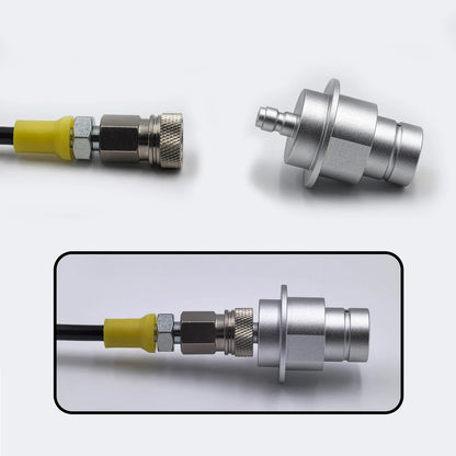 2025 Soda Water Terra DUO ART Gaia Schnellanschluss-Adapter-Schlauch-Set zum externen CO2-Tankzylinder W21,8 CGA320 G3/4 Tankadapter