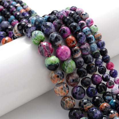 Natürliche rote Koralle Amazonit Türkise Achate Stein Runde lose Perlen für Schmuckherstellung DIY Armband Halskette handgemachte Handwerk
