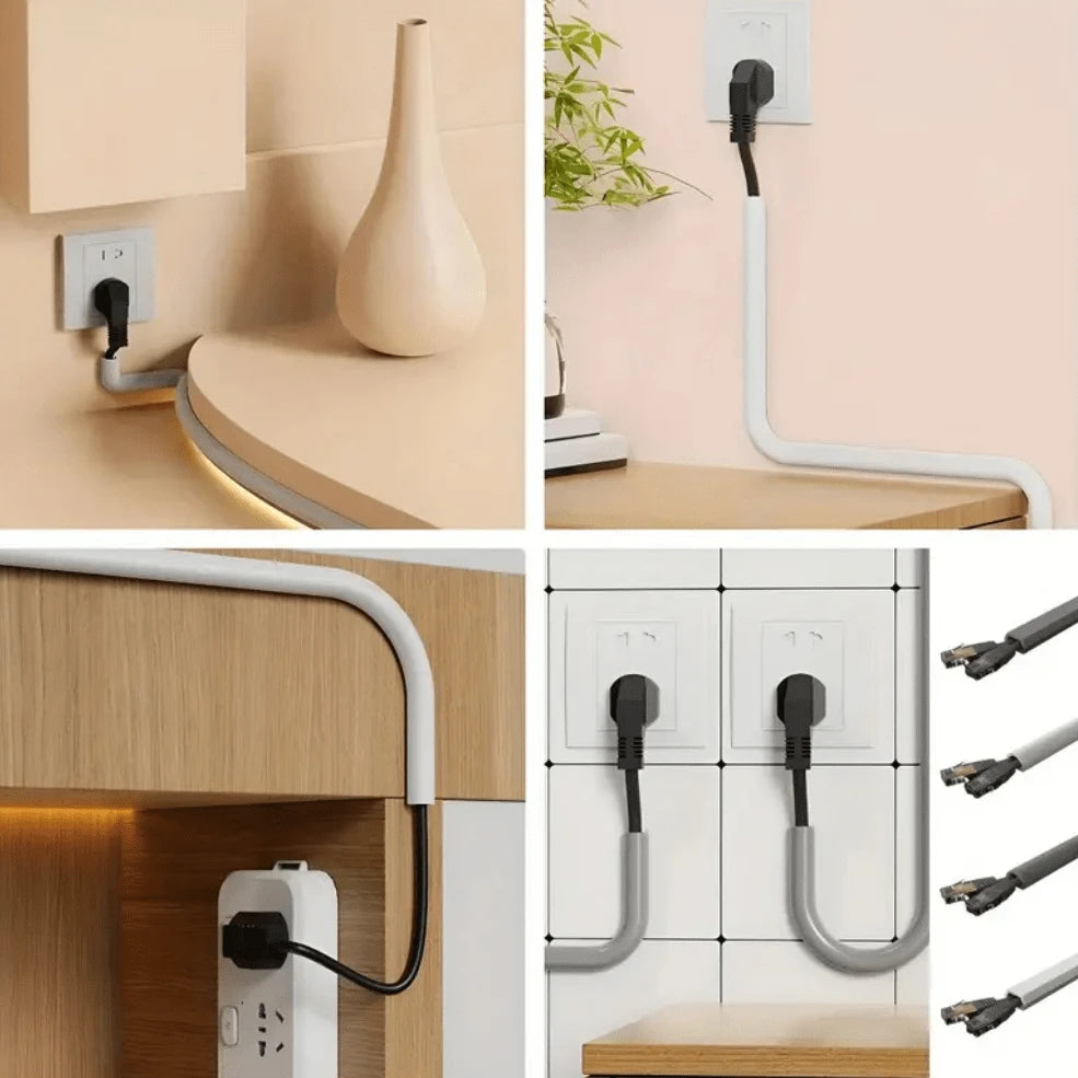 1 x 1/3 m selbstklebender PVC-Kabelmanagementstreifen, dekorativer Drahtschutzstreifen, geeignet zum Abdecken von Drähten an Wänden und Böden