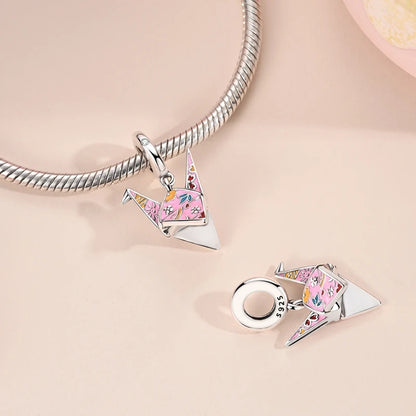 Original 925 Sterling Silber Charms Bead Japan Culture Series Sakura Anhänger passend für Original-Armband für Frauen DIY Schmuck Geschenk