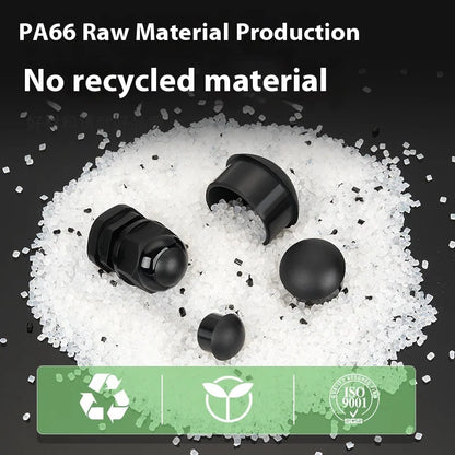 Halbkugelförmiger Plug aus PA66-Nylon, hochwertiger, gewindelfreier Plug, Pilzkopf, staubdicht, wasserdicht