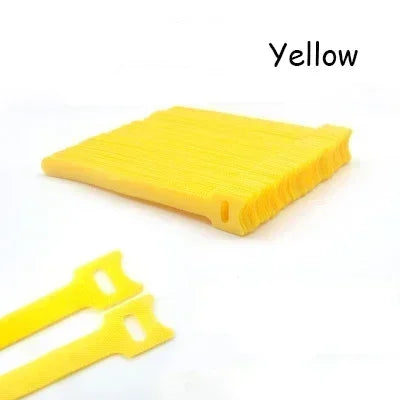 Klettverschluss, selbstklebend, kann wiederverwendet werden, Nylon, T-Hakenring, Schnalle, Befestigungsband für Kabelmanagement, Klebeband, Klettverschluss
