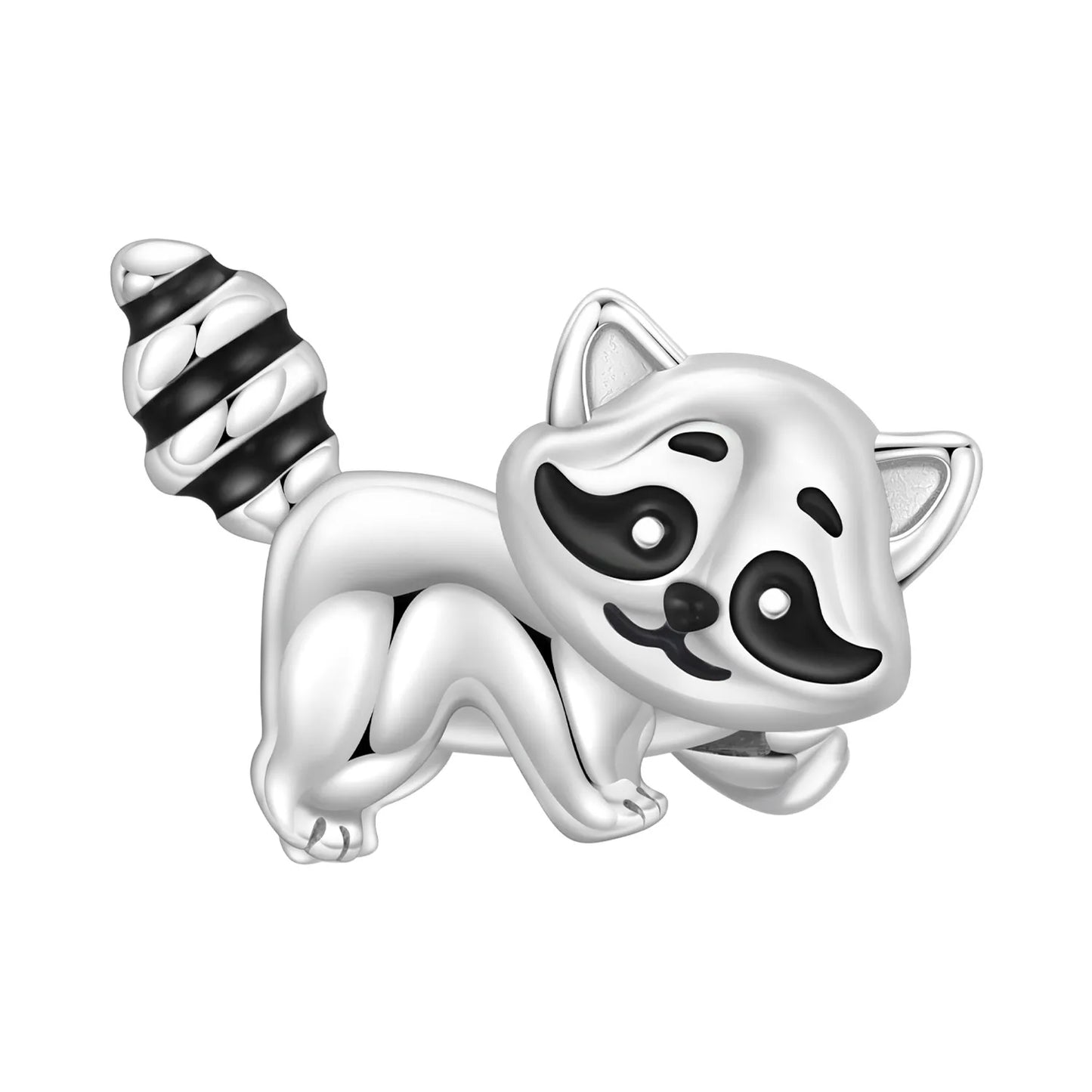 Exquisiter 925 Sterling Silber Panda Chamäleon Waschbär, Koi Welpen Tier-Anhänger Passend für DIY Armband Halskette Premium Party Geschenke