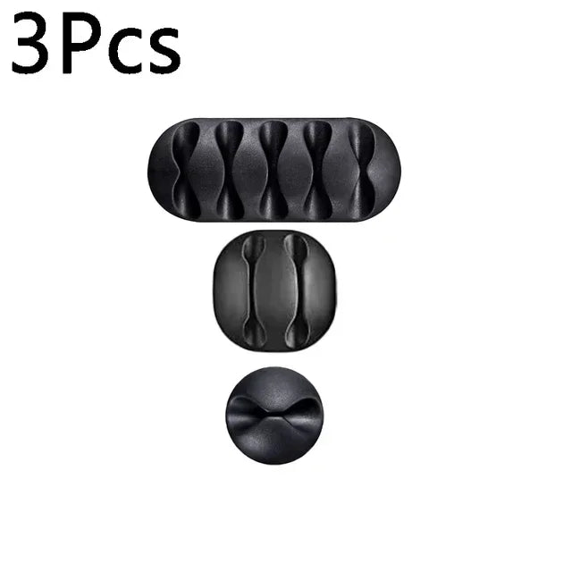 1-10PCS Klebstoff Kabel Clips Silikon Kabel Organizer Desktop Wand Ladekabel Kopfhörer Linie Mous Management USB kabel Halter