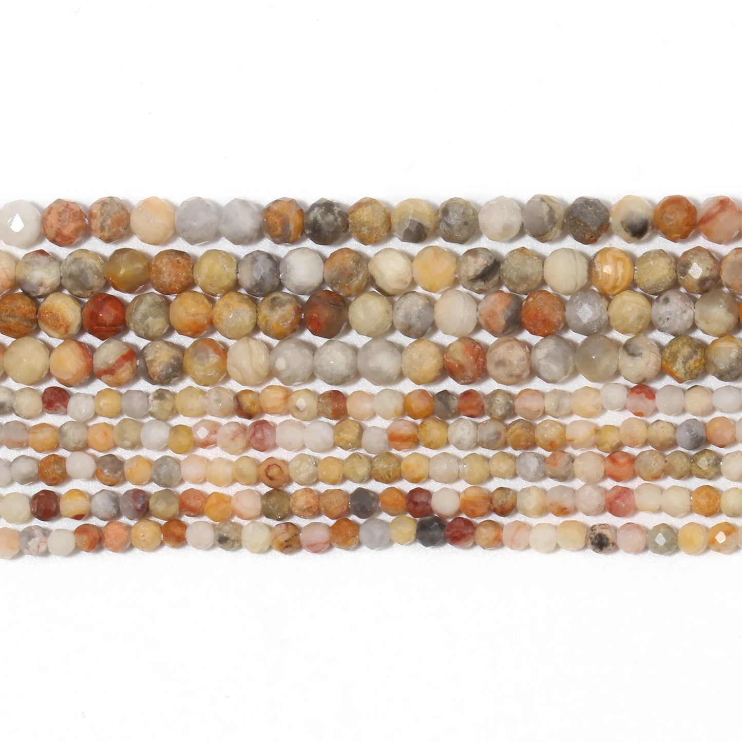 2 3 4mm natürliche facettierte Citrin Opal Jade Onyx Edelstein Perlen runde Mineral perlen für Schmuck herstellung DIY Armband Zubehör