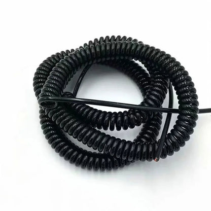 PU frühling kabel draht 5 core 15 13 20 18 17 awg stretch 1 2 3 4 5 6 7 8 9 10 11 12 13 14 15 meter spirale teleskop draht