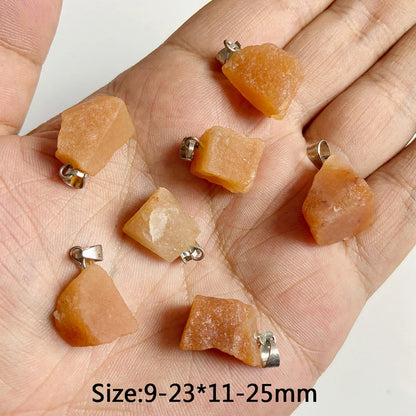 5 stücke Natürlichen Rauhen Stein Anhänger Unregelmäßige Form Healing Amethysten Labradorit Agat Quarz Anhänger Für DIY Handgemachte Halskette