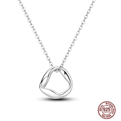 925 Sterling Silber blau Teufel Augen Palme Original Halskette Einhorn überlappen runde funkelnde Anhänger für Frauen Luxus Schmuck Geschenk