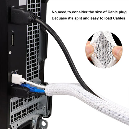 Selbstschließende Geflochtene Ummantelung 5 8 10 13 16 19 25 32mm PET Isolierte Kabelummantelung für Computer TV Kabelschutz Leitungsummantelung