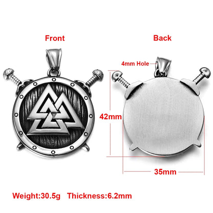 Edelstahl Viking Nordischer Anhänger für Halskette DIY Zubehör Schmuckherstellung Erkenntnisse Männer Charm Supplies Punk Axt